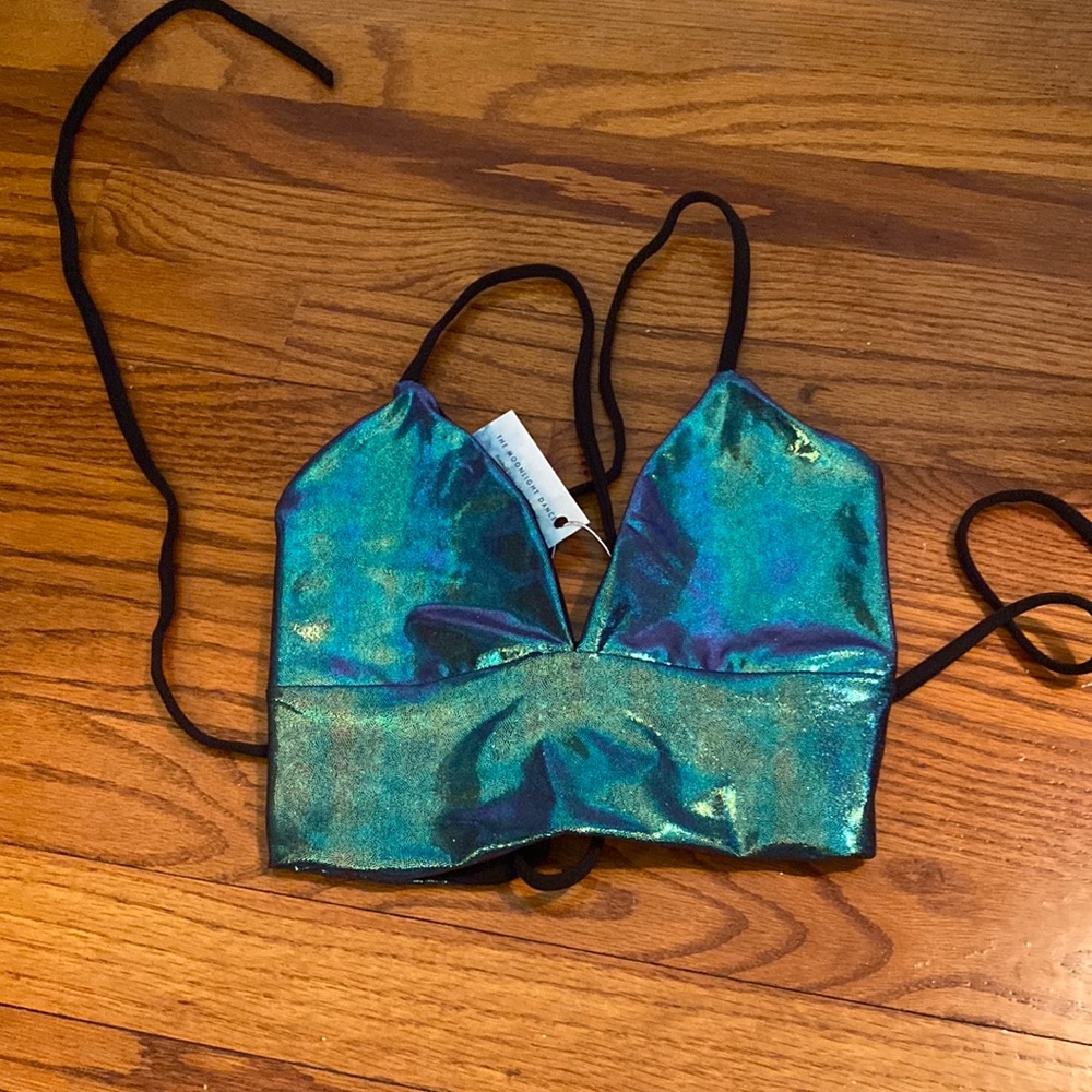 NWT- Iridescent Festival Top